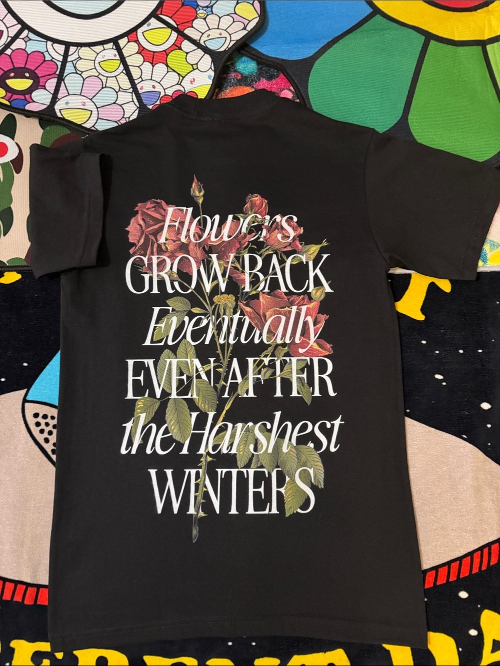 GROWTH EVENTUALLY BLACK TEE NWOT - Picture 10 of 14